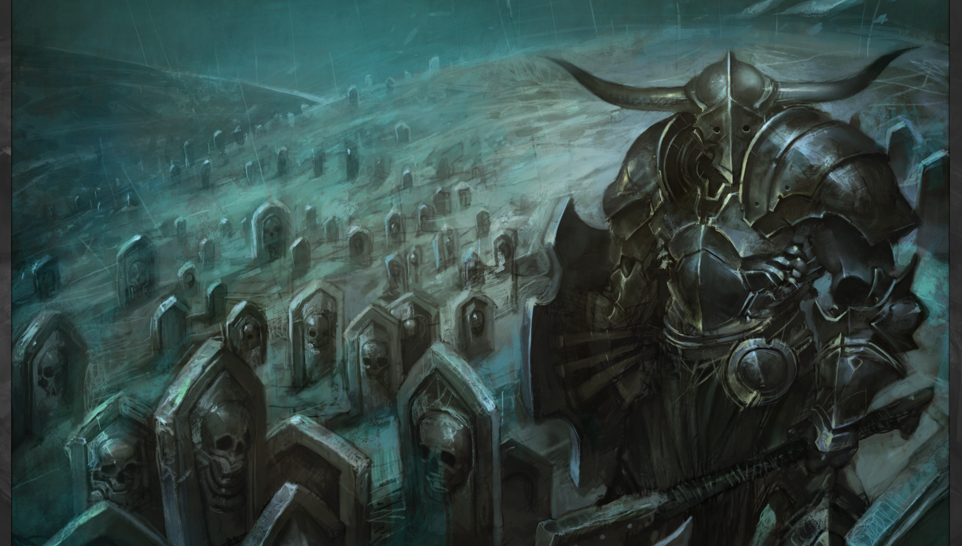Unholy Wars concept art - graveyard