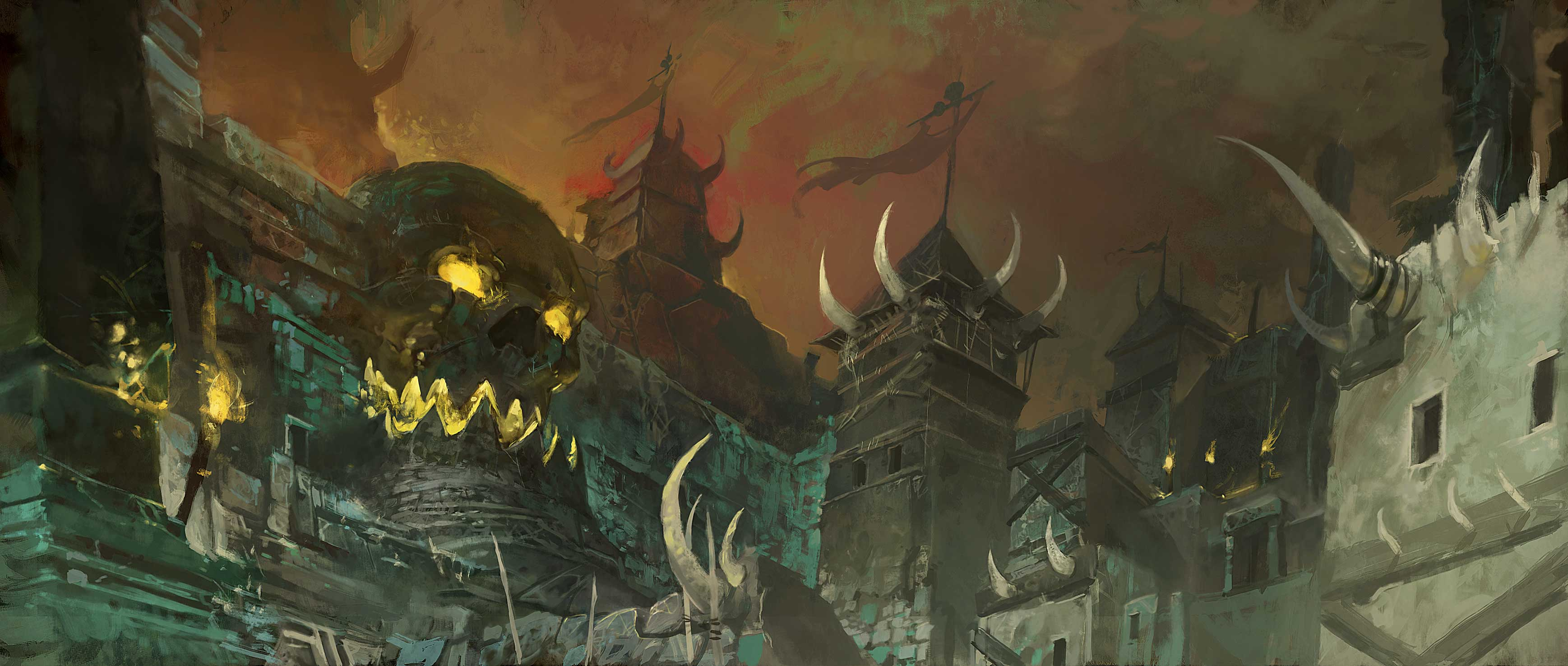 Unholy Wars concept art - ork lands